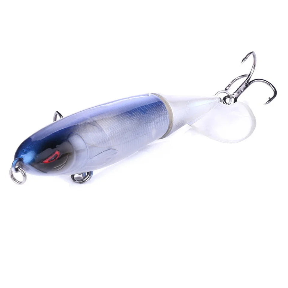 Señuelo Topwater SANMO | 10/14cm | Spinner Popper Lápiz | Hélice Cola Giratoria | 10 Colores | Mar y Lago - Firu Total Sales