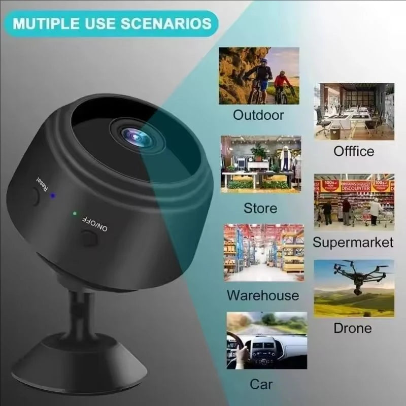 A9 WiFi Mini Security Camera — Smart Home Monitor | Baby & Pet Surveillance