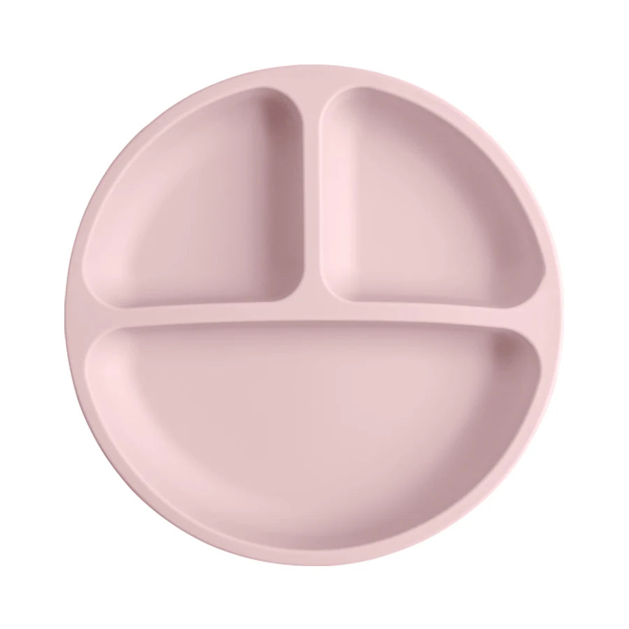 Plato de Silicona con Ventosa para Bebé | Sin BPA | Entrenamiento de Comida 🍼 - Firu Total Sales