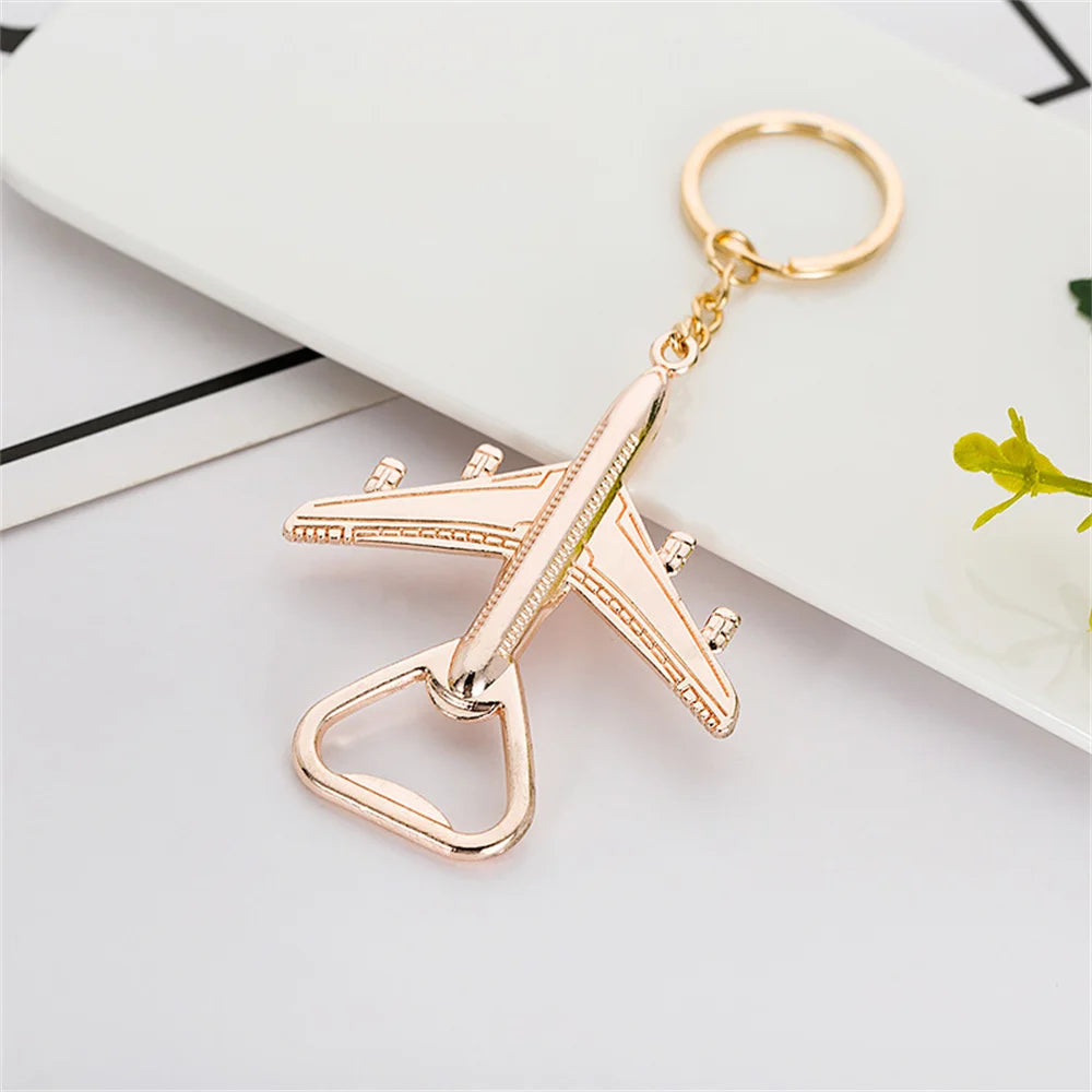 Creative Aviation Aircraft Keychain Car Metal Key Ring Male And Female Key Chain Business Small Gifts