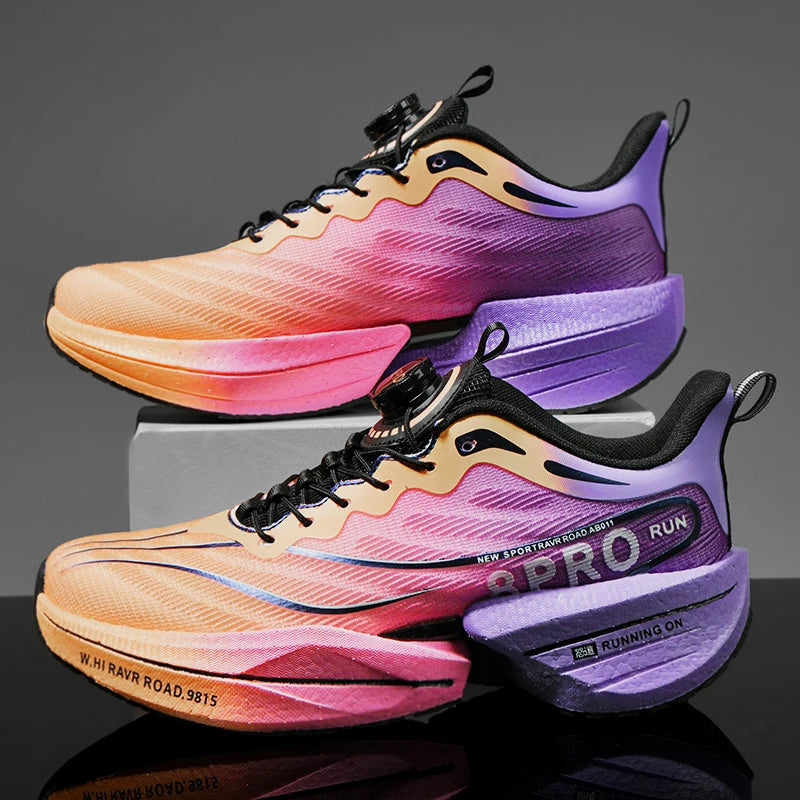 Tenis Running Maratón Placa de Carbono | Transpirable | Malla Ligera | Hombre y Mujer | Antideslizante
