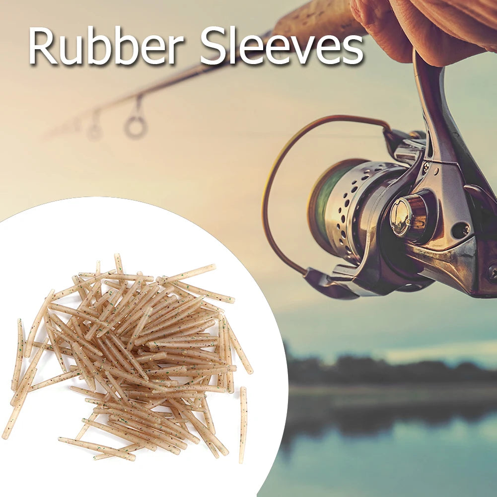 30/50/100pcs Anti Tangle Hook Sleeves Aligner Positioner Tubes Carp Fishing Rig Anti Sleeves Terminal Carp Fishing Accessories
