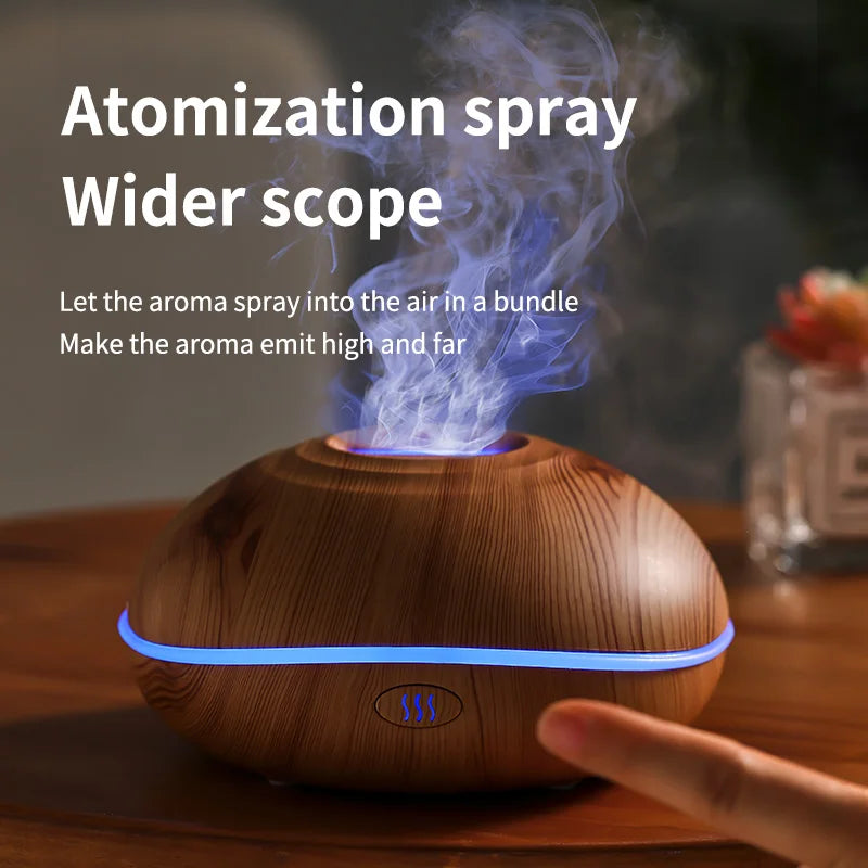Aroma Humidifier flame Can Add Essential Oil Small AromaRelax Machine Air Humidifier Equipped with colorful lighting function