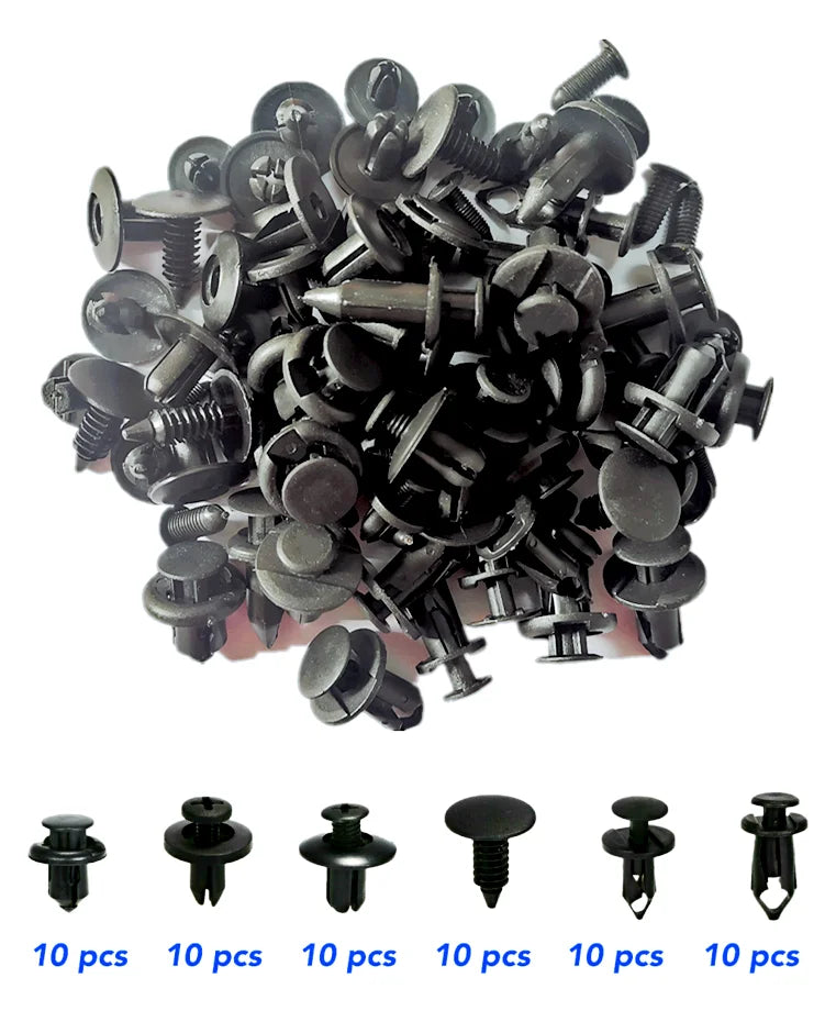 6 Size 60Pcs Auto Fastener Clips For BMW MINI Cooper One S R50 R53 R56 R60 F55 F56