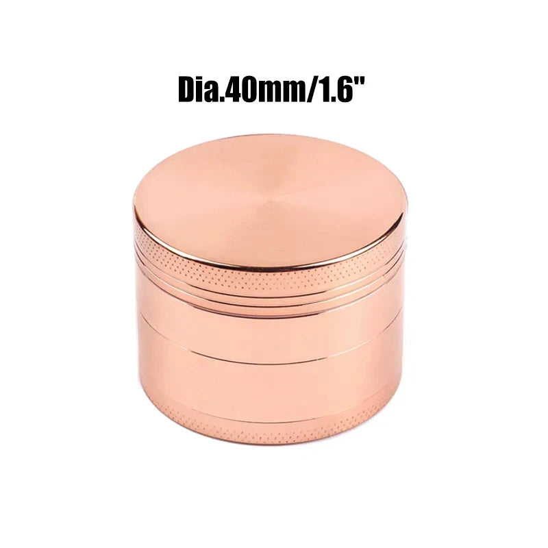 40mm/50mm /62mm 4 Layers Herbal Grinder Pepper Pot Spice Tobacco Mill Aluminum Alloy Dry Herb Crusher Smoking Cigarette Tools