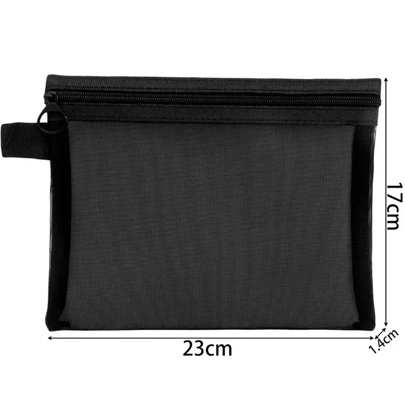 1/3pcs Mesh Clear Cosmetic Bags Small Large Black Makeup Bag Portable Travel Toiletry Organizer Case Lipstick Storage Pouch