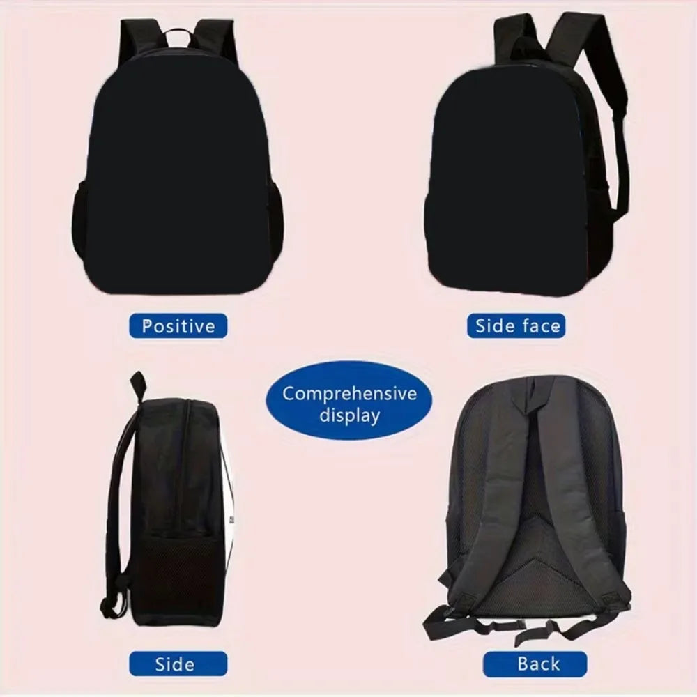 A 3D printed cartoon and cute African girl backpack for a fashionable student bag