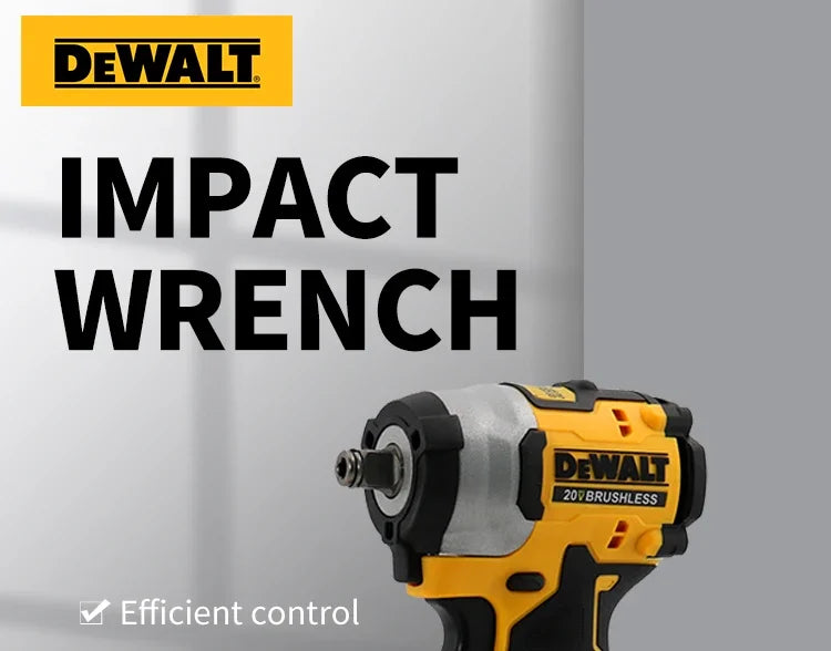 DEWALT 20V DCF922 Brushless Cordless Impact Wrench 406NM LED Light Variable Speed Rechargeable Electric Wrench Tool Only