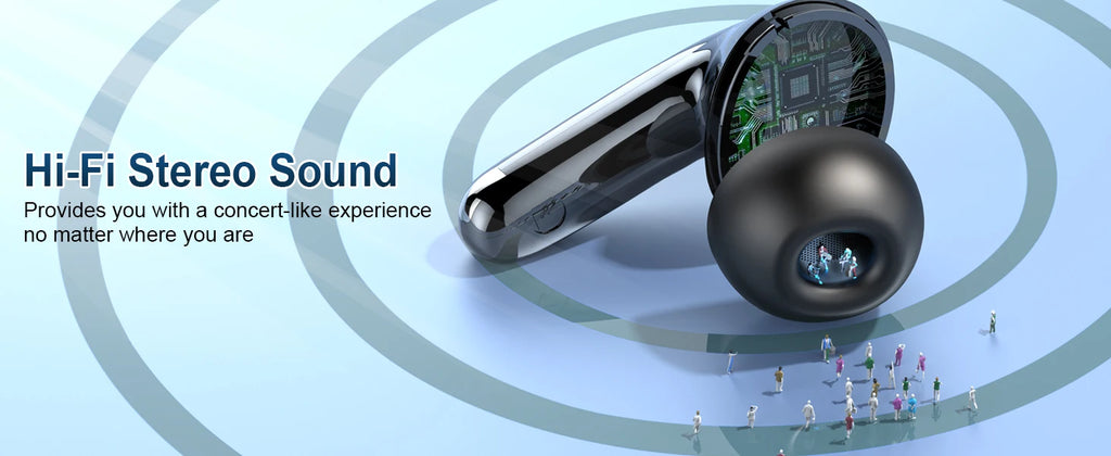 Wireless Earbuds Bluetooth 5.3 | 4 ENC Mic Noise Cancelling | 48H Battery Life