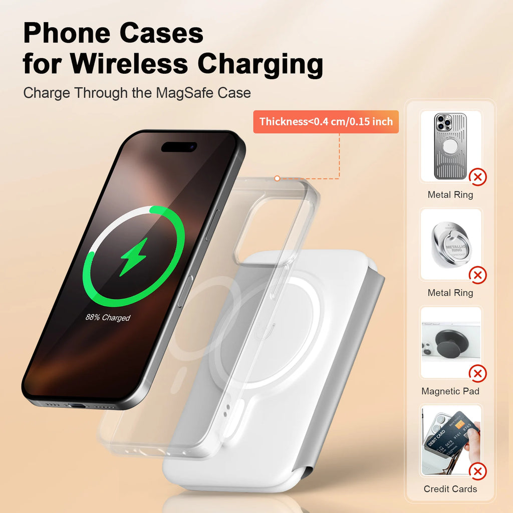 3 In 1 Wireless Charger Station Magnetic Foldable 15W For Apple Devices iPhone 16 15 14 13 12 Pro/Pro Max/Plus/Watch & Airpod - Firu Total Sales