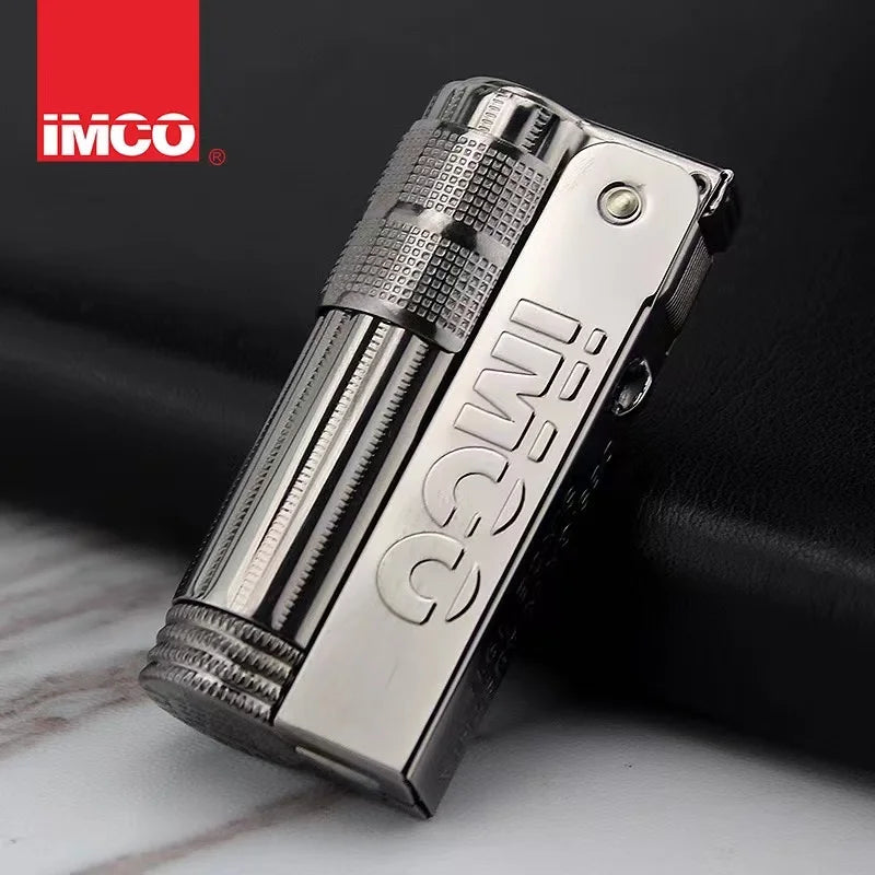 Original IMCO Lighter Old Oil Flint Lighter Windproof Stainless Steel Cigarette Petrol Oil Lighter Inflated Gadgets Man