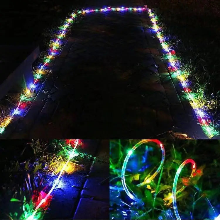 Luces Solares Tubo Cuerda Exterior IP65 WPOSTAR | 7m-32m | Navidad y Jardín - Firu Total Sales
