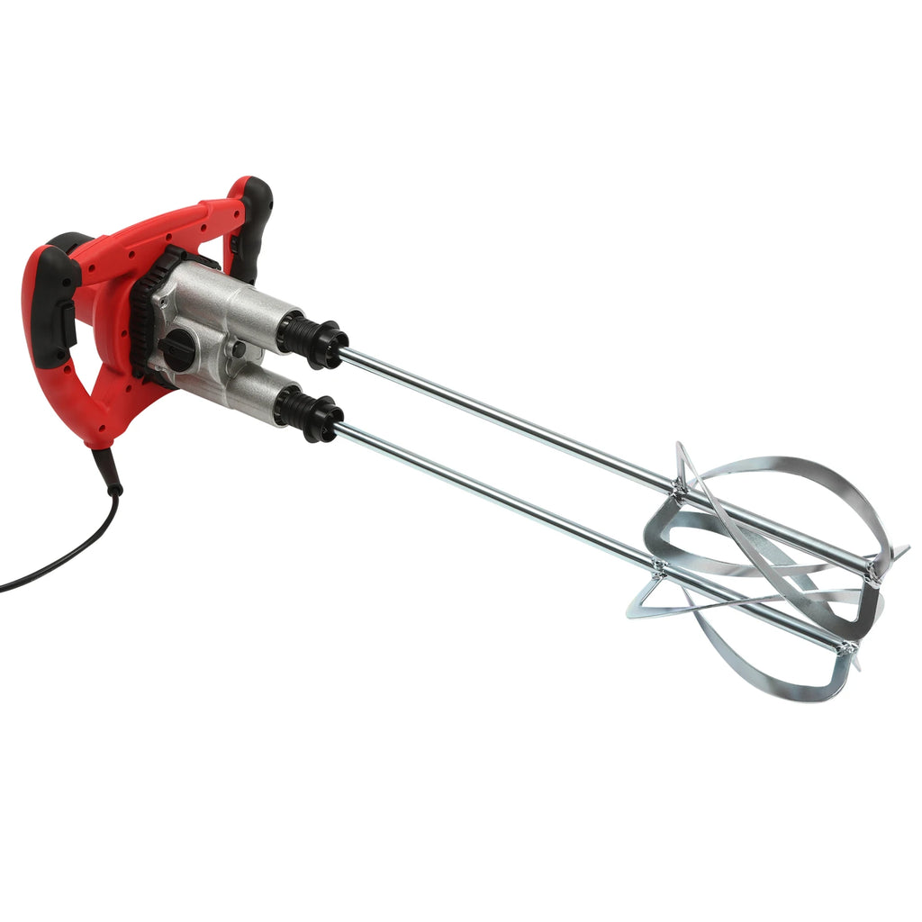 Handheld Paint and Mortar Stirrer Corded Electric 2-Gear Concrete Mixer 6 Speeds Optional Red/Green US/EU Standard 110V