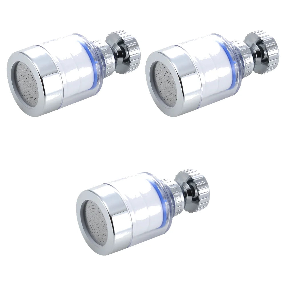 Kitchen Faucet Water Filter Pressurized Sink Filter Water Purifier 360° Tap Splash Proof Faucet Aerator Extender for Bathroom