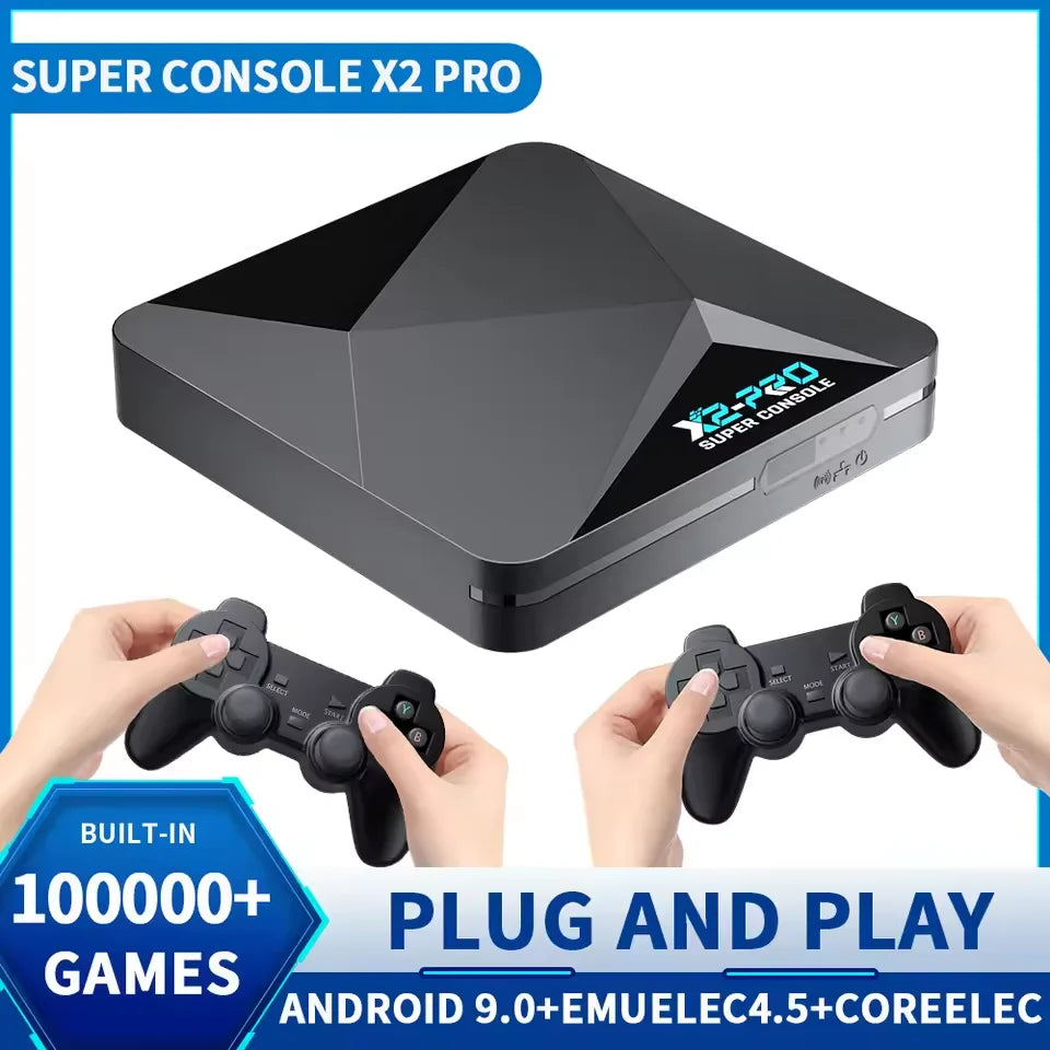 Super Console X2 Pro | 100,000 Juegos Retro | TV Box | SS/MAME/FC/SEGA | Con Gamepad - Firu Total Sales