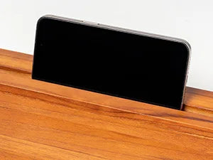 Teak Bathtub Tray Caddy - 29" Wide Adjustable Bathtub Table for Freestanding Tubs, Non-Slip Design with Phone/Wine Holder, Brown