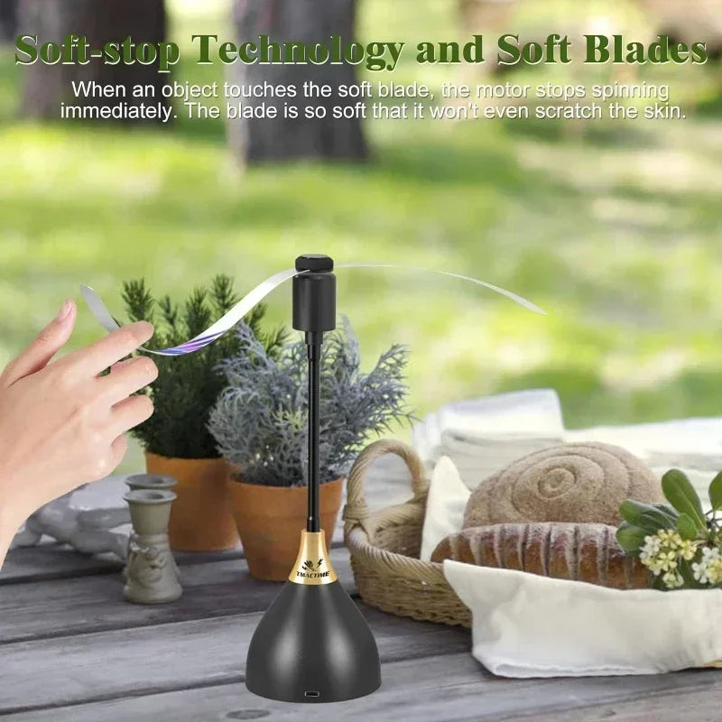 Ventilador Repelente de Moscas USB para Mesa | 2/3pcs | Picnic, BBQ y Fiestas 🎉 - Firu Total Sales