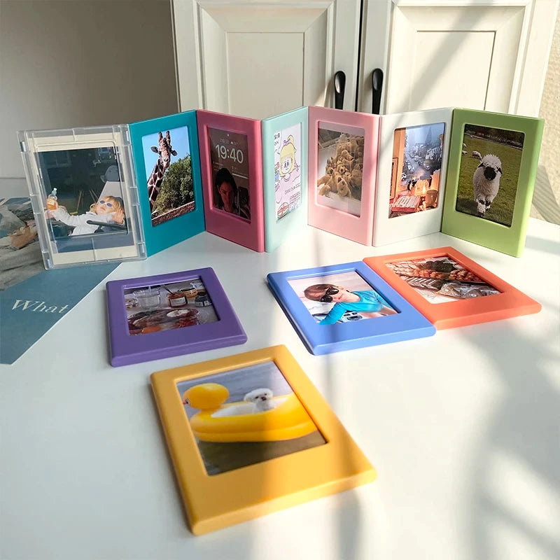 New Magnetic Picture Frames for Refrigerator 3 Inch Fridge Color Photo Frame Magnets Album Valentine's Day Gift Anniversary