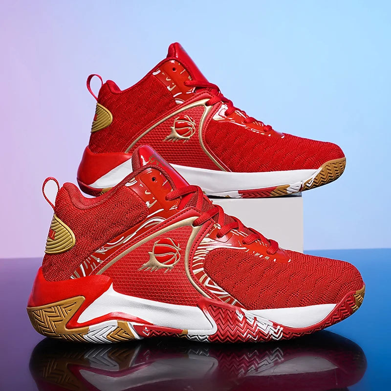 Men's Lightweight Basketball Shoes – Breathable, Anti-Slip, High-Top