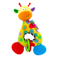 Giraffe Plush Teether Rattle — Soft Stuffed Sensory Toy | Newborn Gift