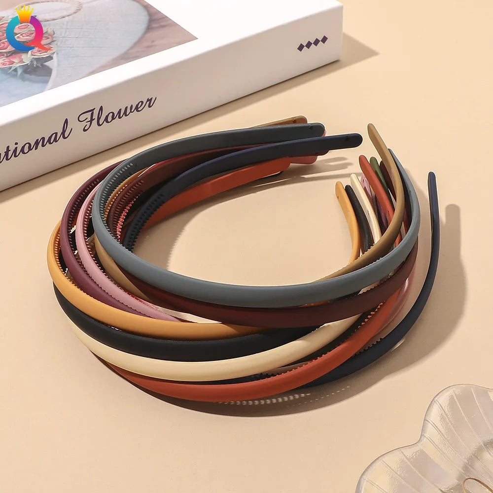 Plastic Frosted Non-slip Face Wash Hairbands Headband Women Girls Hair Head Hoop Bands Scrunchie Accessories Headdress Ornaments