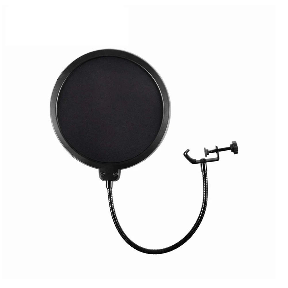 VIKEFON Microphone Accessories Metal PoP Filter Universal Microphone Windshield for Studio Recording Condenser Microphone