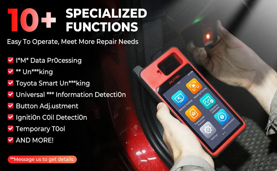 Autel MaxiIM KM100E Programador de Llaves OBD | IMMO | 2 IKEY Incluidas | Generación en 60s | 99% Autos - Firu Total Sales