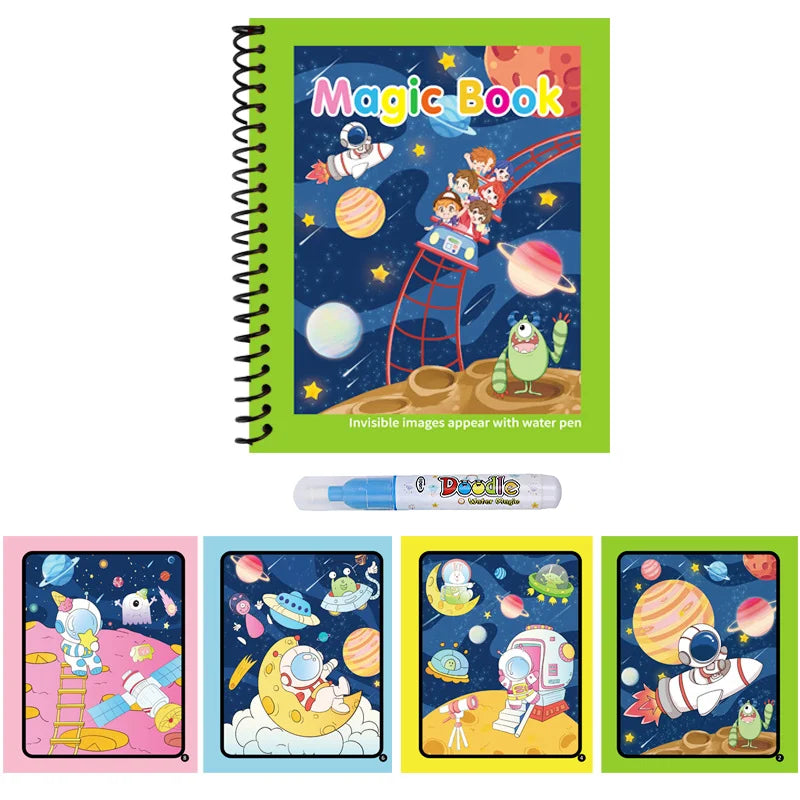 Reusable Water Drawing Book – Montessori Coloring Toy