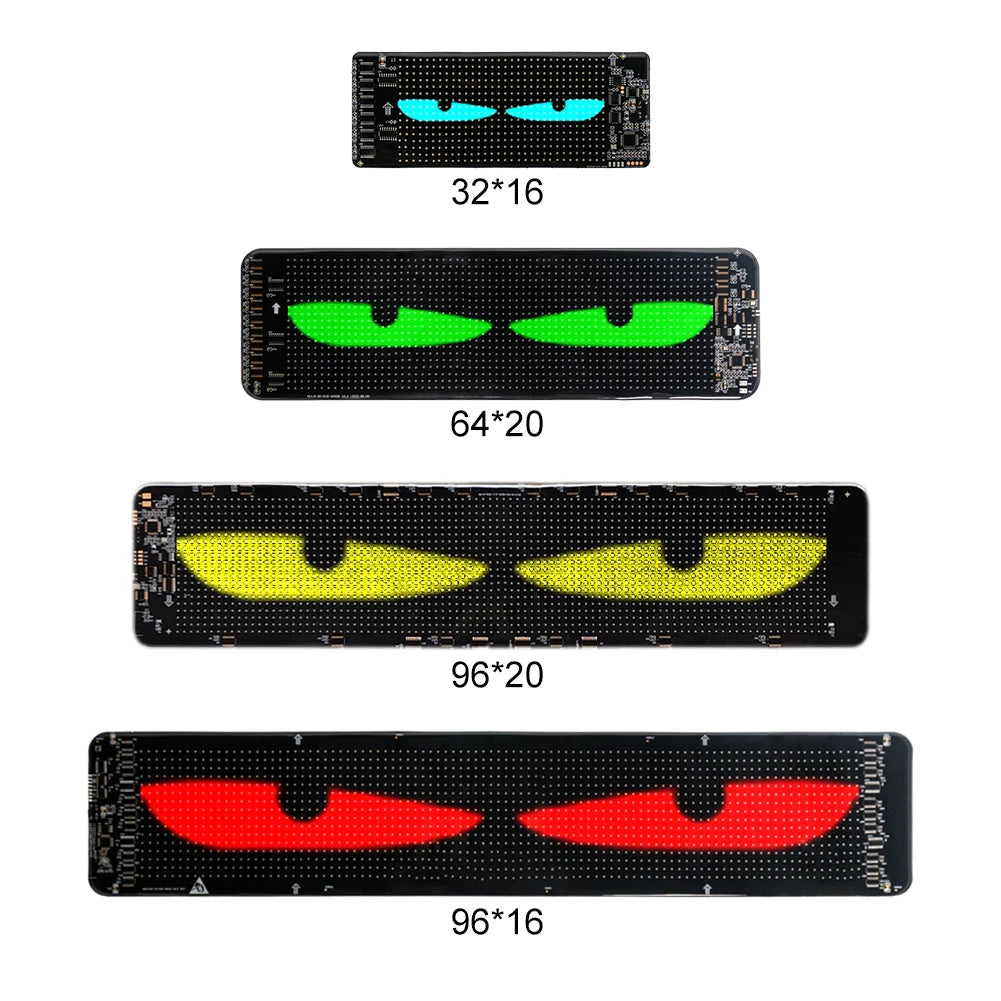 APWIKOGER Panel LED Flexible Devil Eyes | Control Remoto | Decoración Tienda, Bar y Camión | 110-240V