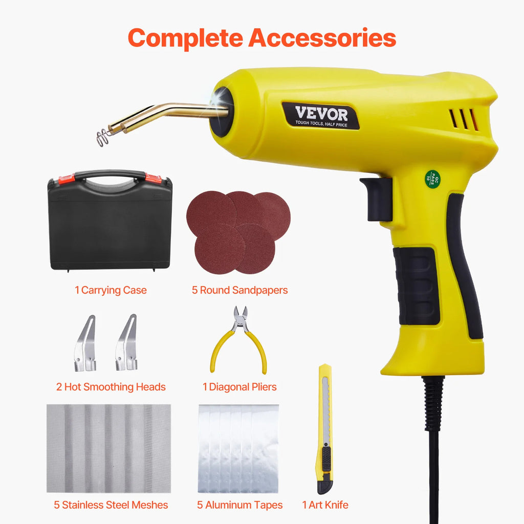 Kit de Soldadura de Plástico SucceBuy 220W | 800/1200 Grapas | Pistola Profesional 🔧