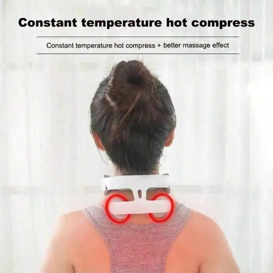 Portable Smart Neck & Shoulder Massager - USB Rechargeable, Lithium Battery, Ideal Gift For Men & Women