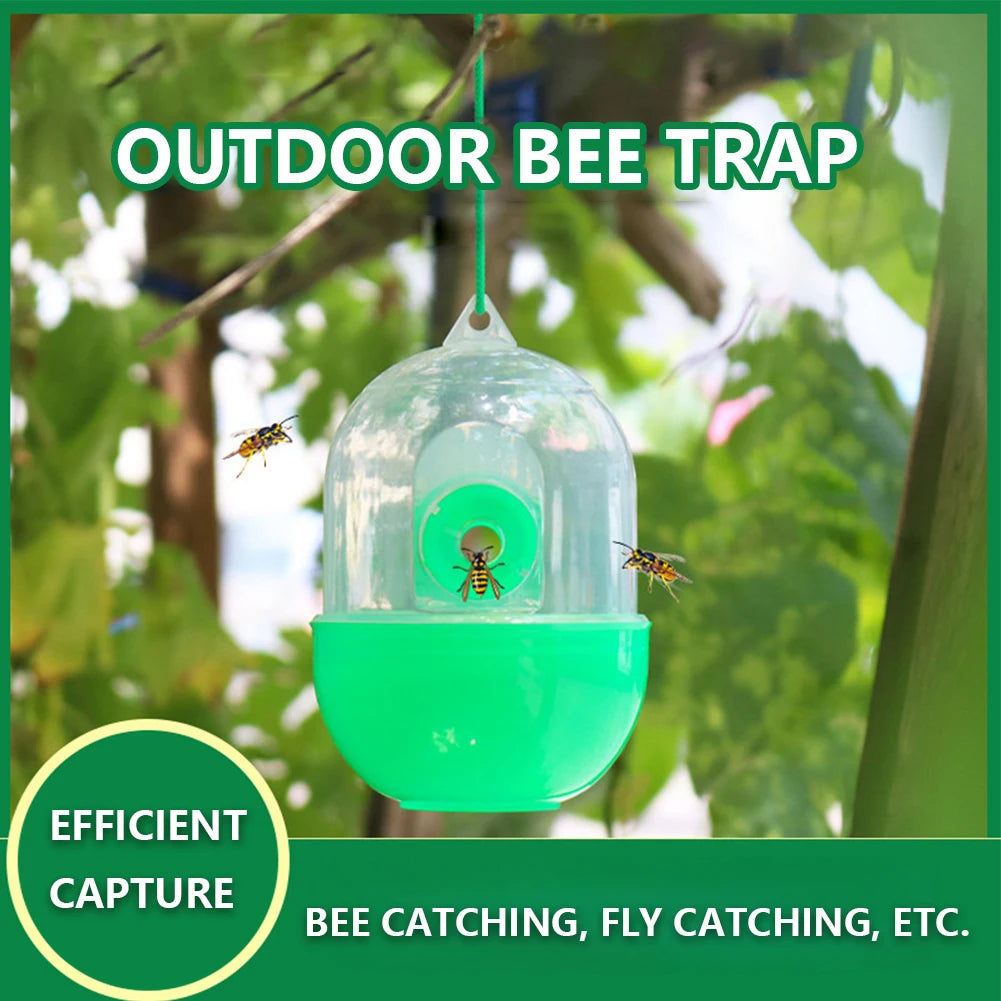 Hanging Wasp Fly Trap Reusable Wasp Insect Traps Wasps Control Wasp Bee Catcher Easy To Use for Home Garden Orchard Farm