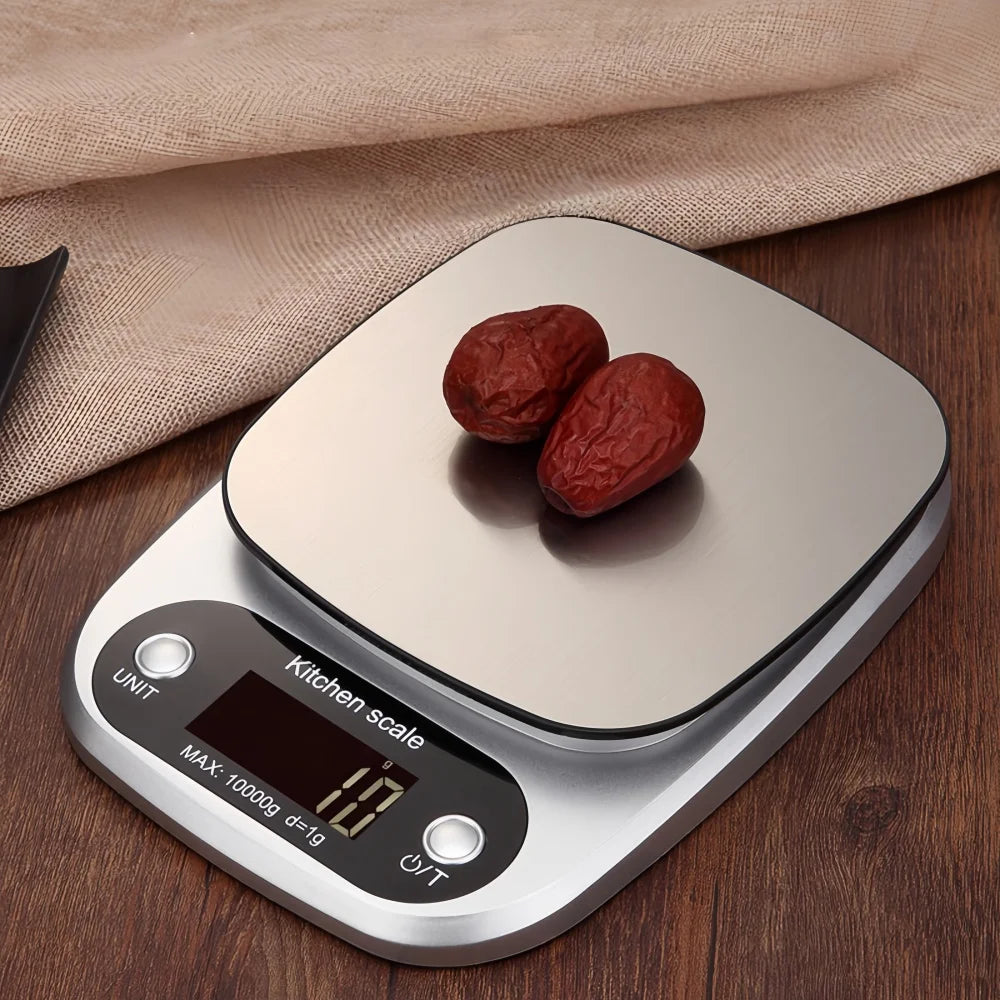 Digital Kitchen Scale 10kg/1g | LCD High Precision | Coffee Baking Jewelry Portable
