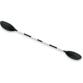 Kayak Paddle: Ribbed Spoon Shaped Blades – Durable Lightweight Shaft – Comfortable Grips – 3-Position Feather Adjustability – T