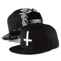 Unisex Flat Cross Embroidery Hip-hop Hats Spring Autumn Outdoor Adjustable Casual Baseball Caps Sunscreen Hat - Firu Total Sales