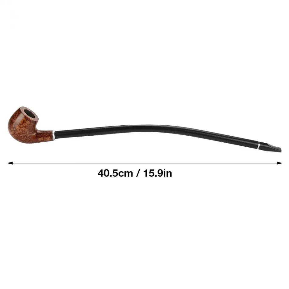 New Personality Wodden  Smoking Pipes 41cm Lengthened Resin Loop Long Handle Pipe Dry Tobacco Accessories with Gift Box