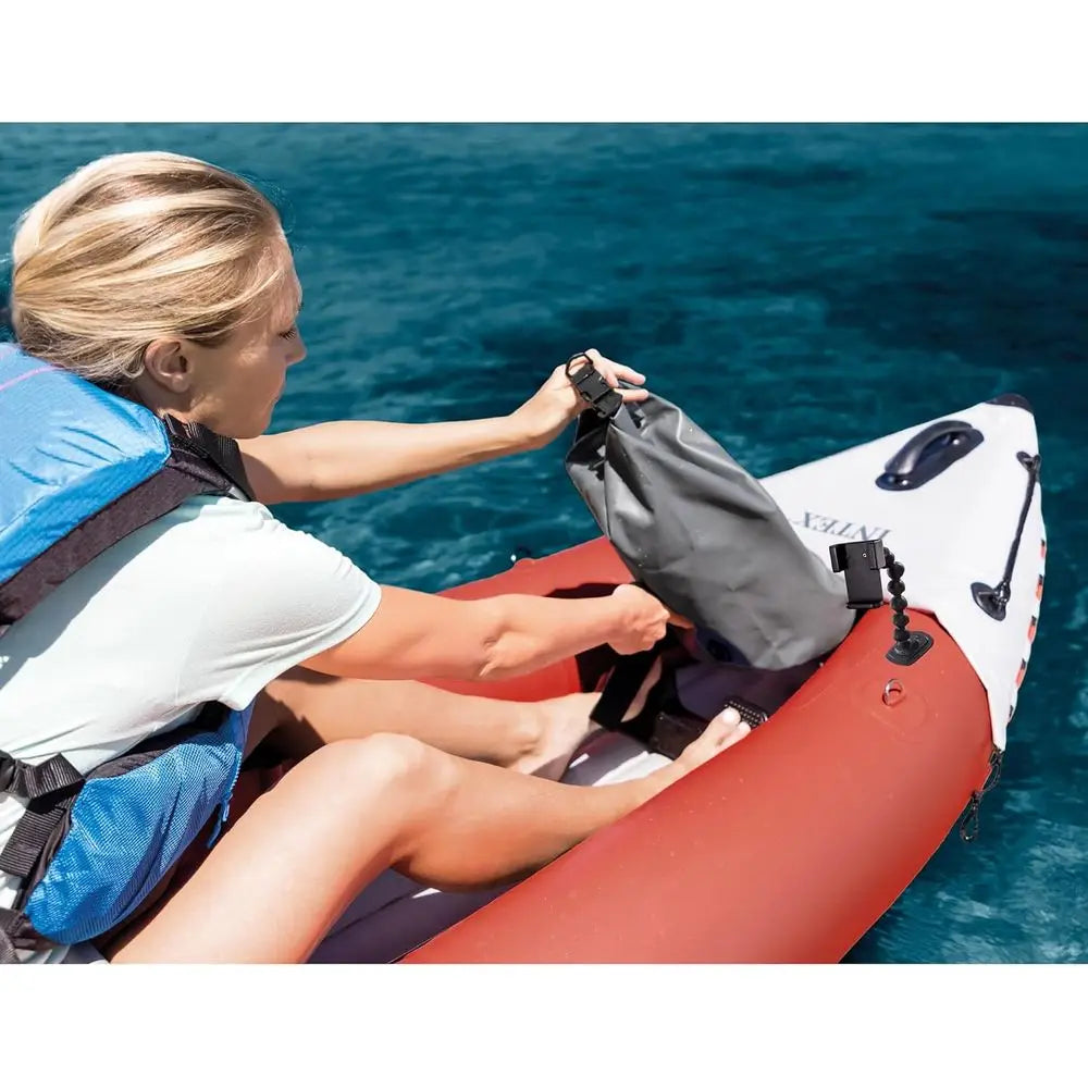 2-Person High-Output Pump Inflatable Kayak Set with 86in Paddles and Adjustable Seat, 400lb Capacity