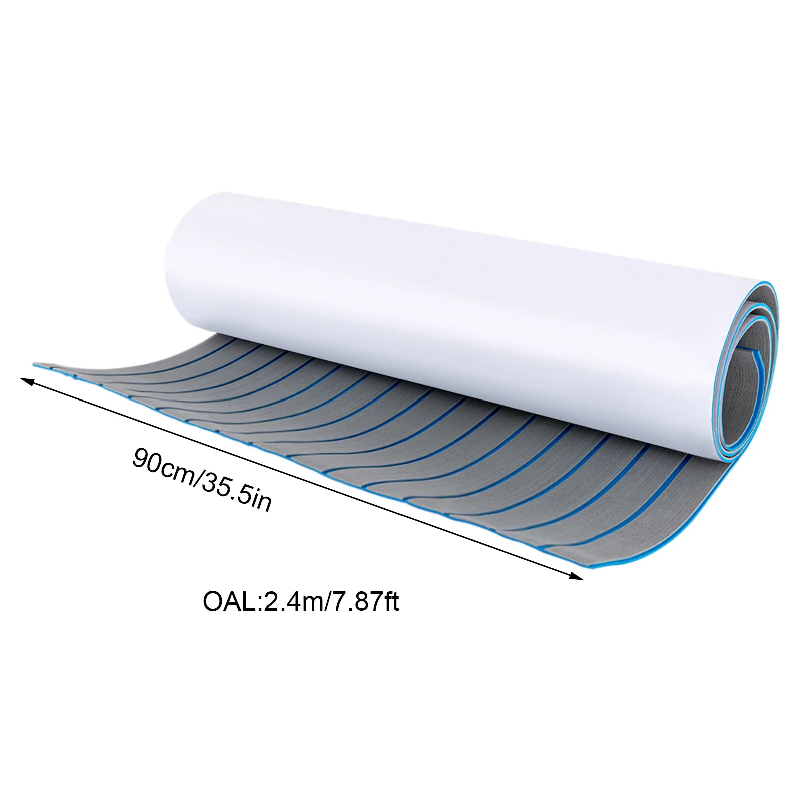 240*60cm/240*90cm EVA Foam Non-Slip Boat Deck Mat 6mm Thick Waterproof Marine Yacht Faux Teak Decking Sheet Flooring Carpet Pad