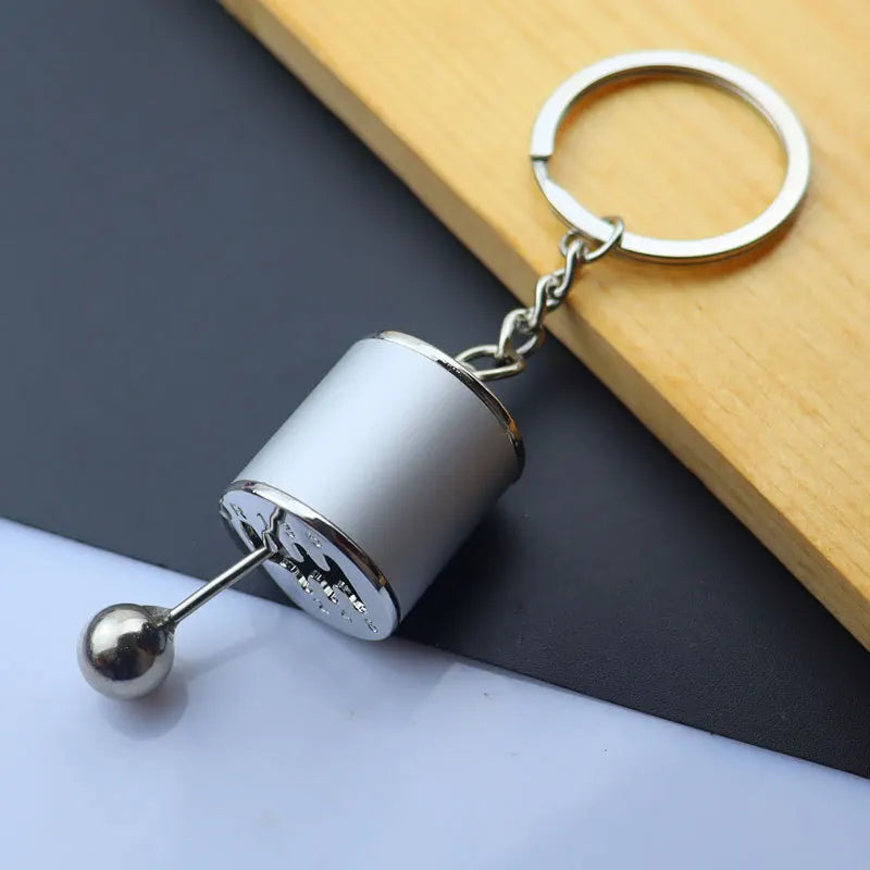 Creative Mini Gear Head Keychain Speed Gearbox Keyring for Car Key Turbo Hub Brake Disc Pendant Shock Absorber Keys Holder Chain