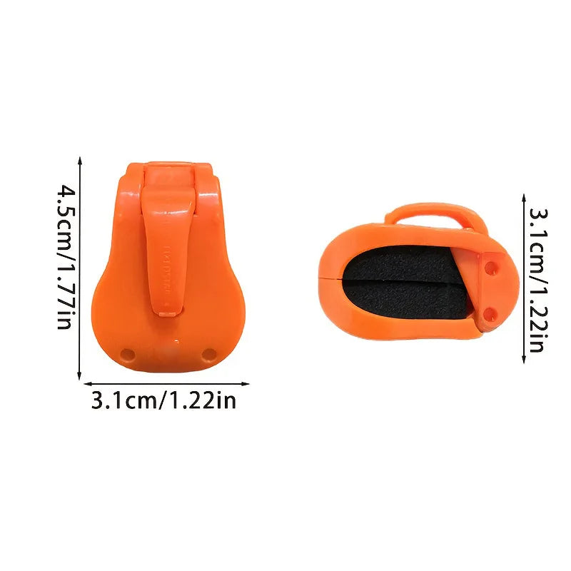 4pc heavy-duty fishing rod holders. Portable, stable handle for beach/lake. Bright colors, durable PVC. Great for all anglers.
