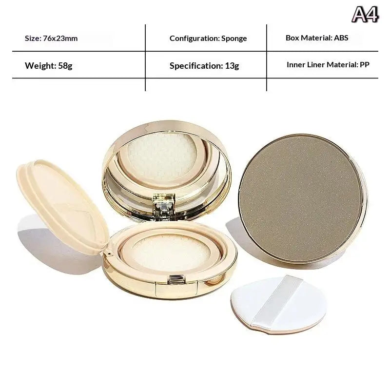 Portable Air Cushion Box With Puff With Mirror Compact Foundation Case BB Cream Container Makeup Tools DIY