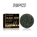 High Quality Black Soap Restores Hair Natural Color Dense Nourish Hair Care Clean Scalp Soft Hair Strong Hair Shampoo Soap