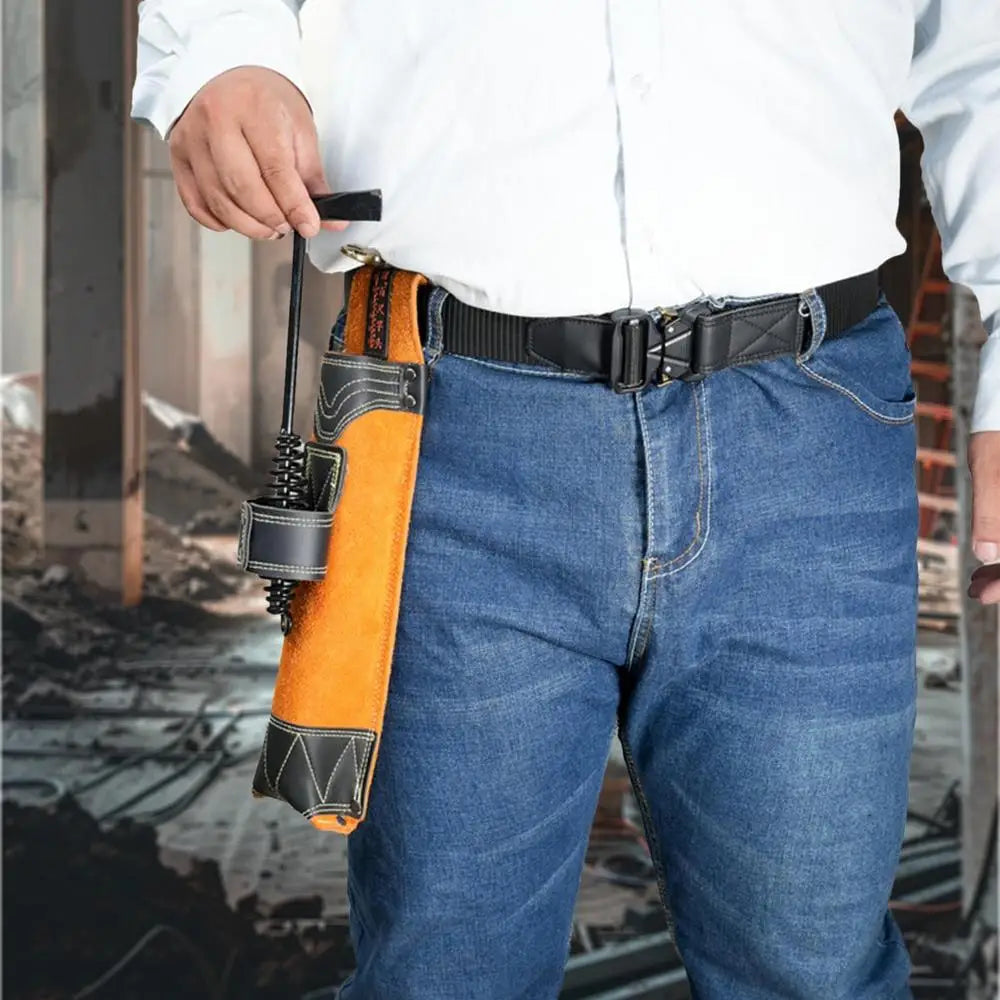 Welding Rod Holder Welding Rod Storage Tube Cowhide Electrode Holder Welding Rod Pouch Welding Rod Waist Bag For Women Men