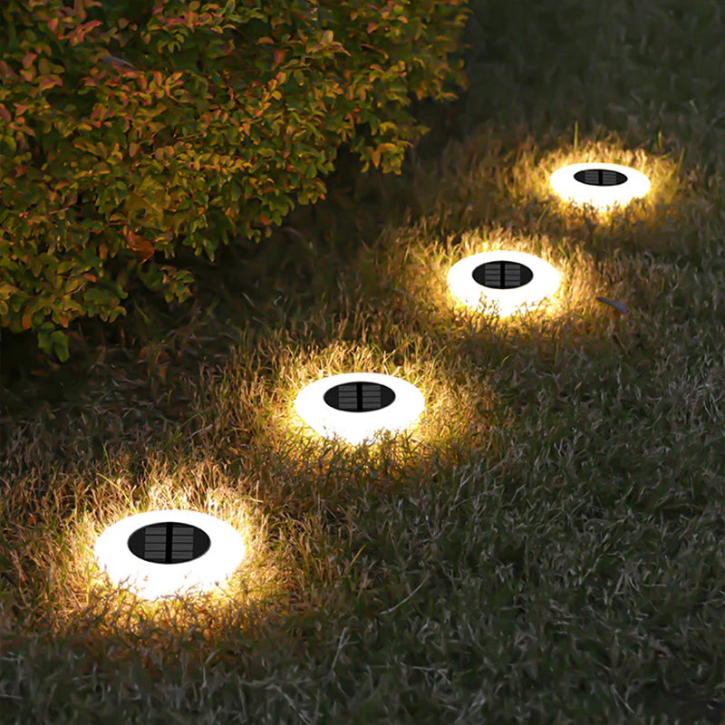 1/4PCS Solar Outdoor Lights 14LED Waterproof Lawn Lamp,360° Floor Lighting  for Garden Yard Driveway Patio Camping Summer Decor
