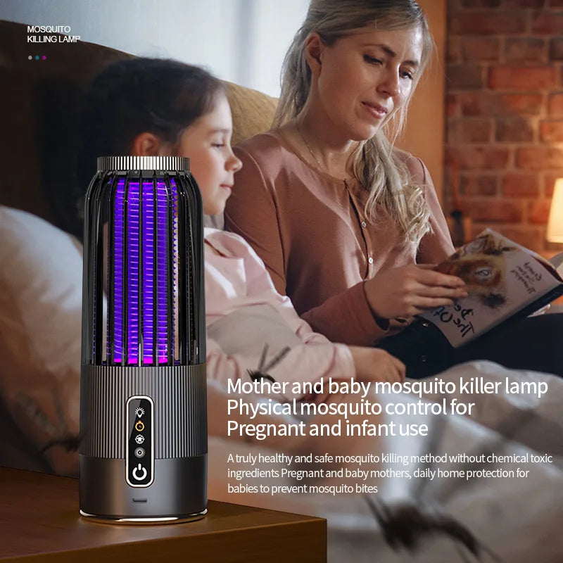 Lámpara Solar Mata Mosquitos Exterior | Recargable | Repelente Hogar | Certificada CE ☀️ - Firu Total Sales