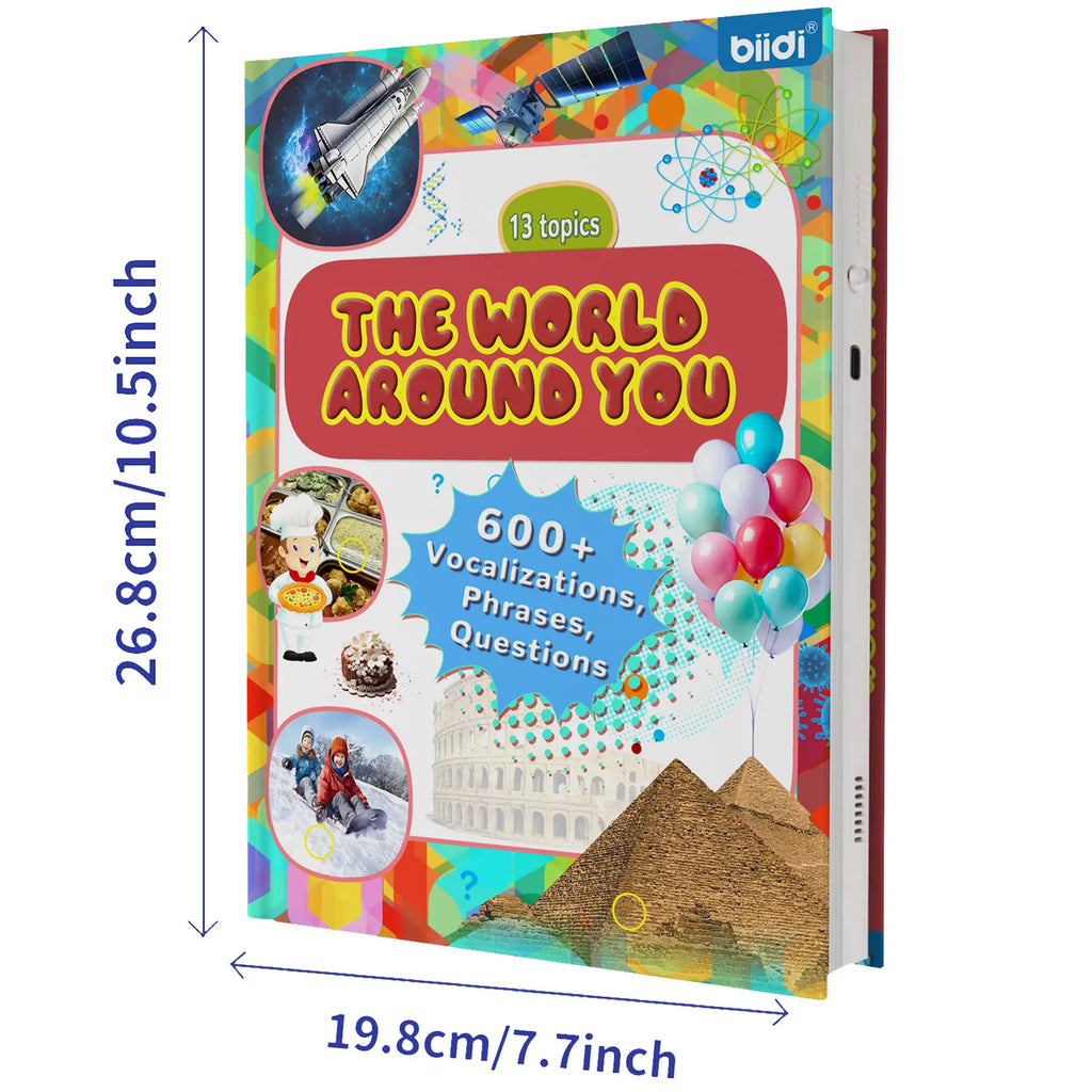 biidi English Language Children Audio Books Point Reading Learning Books Early Educational Machine Kids Baby Studying Toys Gifts