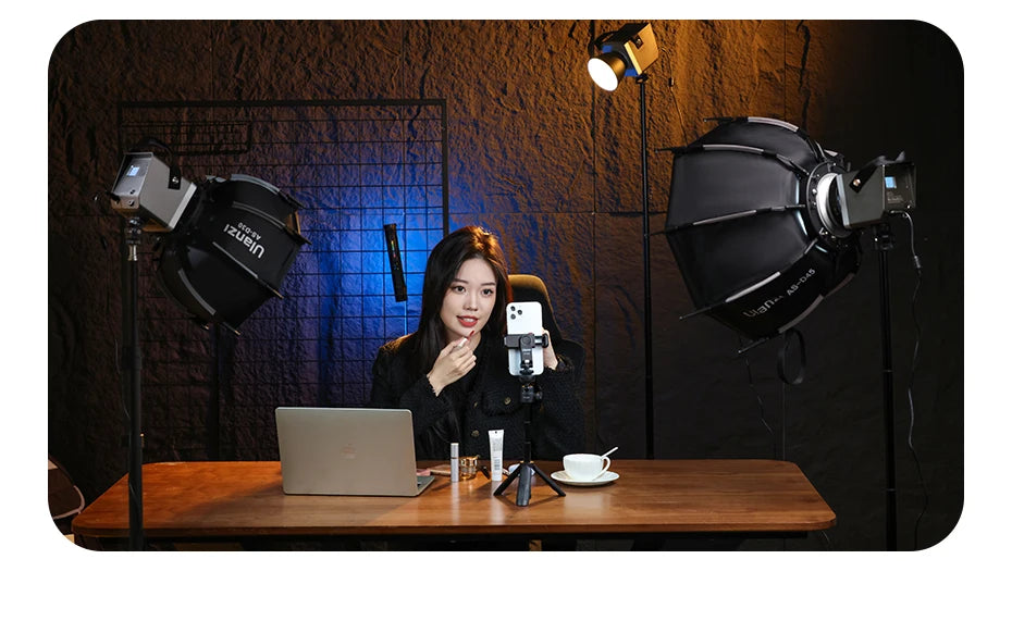 Ulanzi TT43 1.9M Aluminum Alloy Light Stand Reversible Leg Light Stand Tripod for LED Light Projector Flash Softbox Max Load 6KG