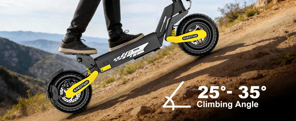 Scooter Eléctrico Off-Road 1200W 48V | 30MPH | Llanta 11" Sin Cámara | Plegable 🛥️