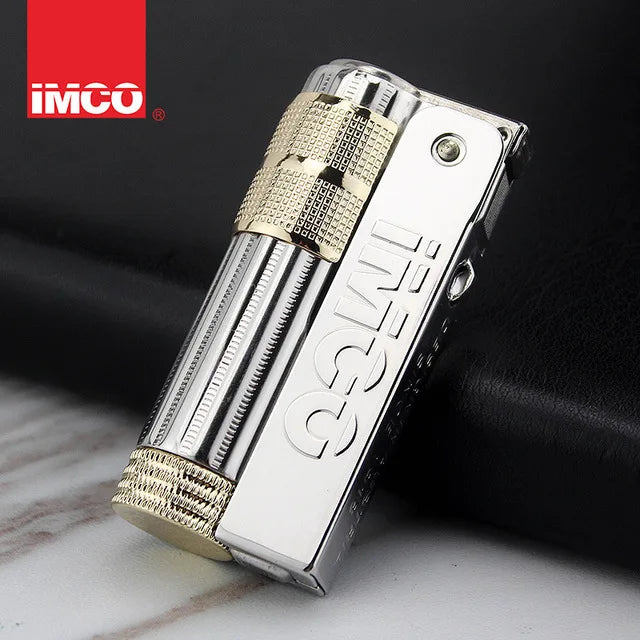 Original IMCO Lighter Old Oil Flint Lighter Windproof Stainless Steel Cigarette Petrol Oil Lighter Inflated Gadgets Man