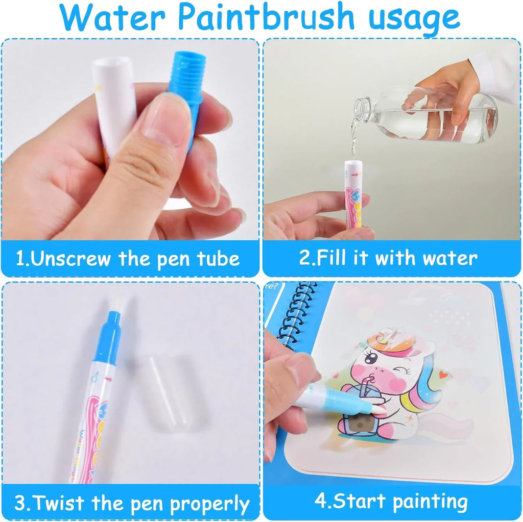 Reusable Water Drawing Book – Montessori Coloring Toy